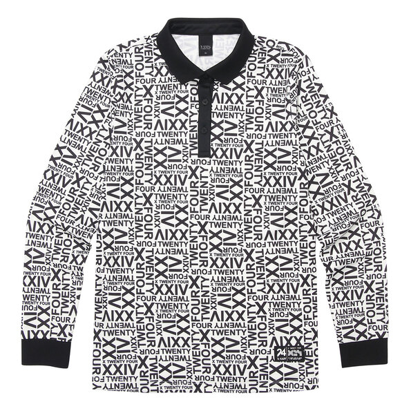 여성 레터링 패턴 요꼬 티셔츠(X4SFTLW52WH)