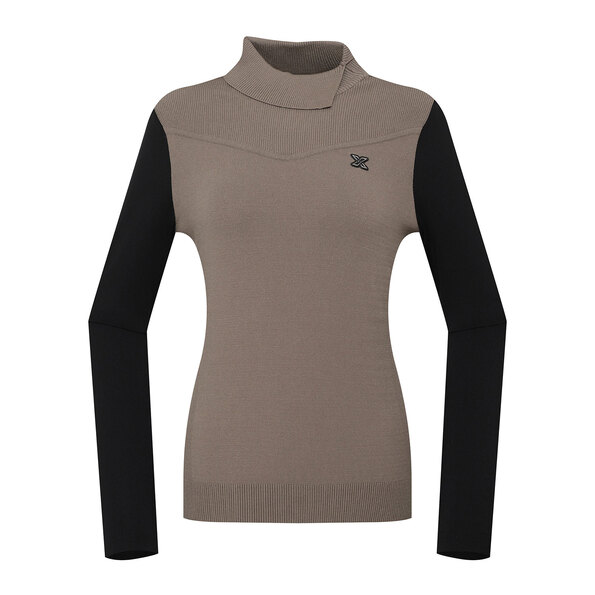 여성 소매 변형에리 풀오버 스웨터(X1SPU7331BE)