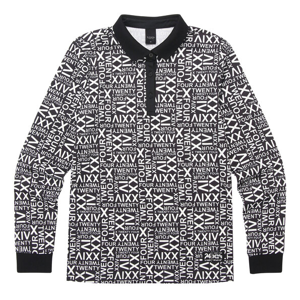 여성 레터링 패턴 요꼬 티셔츠(X4SFTLW52BK)
