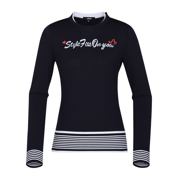 여성 스카시 라운드 풀오버 스웨터(X2SPV5342DN)