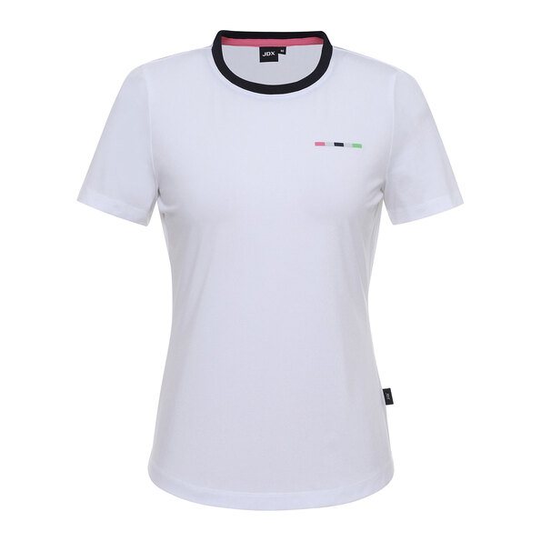 여성 바포인트 라운드 반팔 티셔츠(X2TSV6542WH)